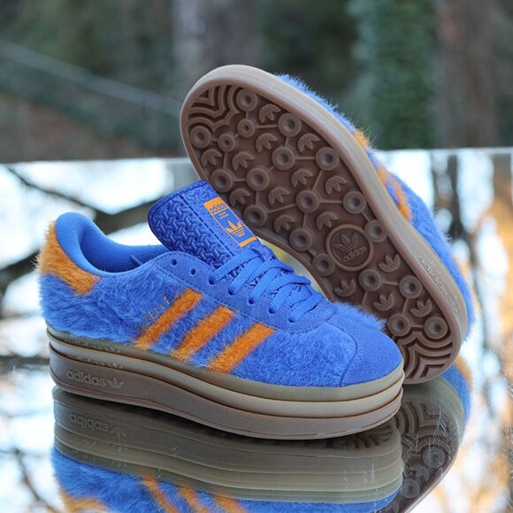 Adidas Gazelle Bold Hi Res Blue Orange - Picture 6 of 15